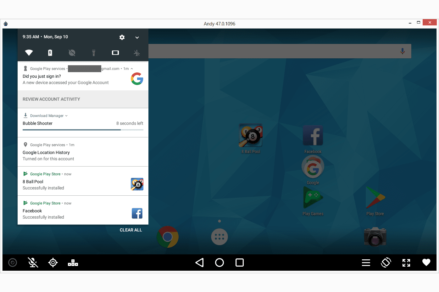 android emulator window not showing mac